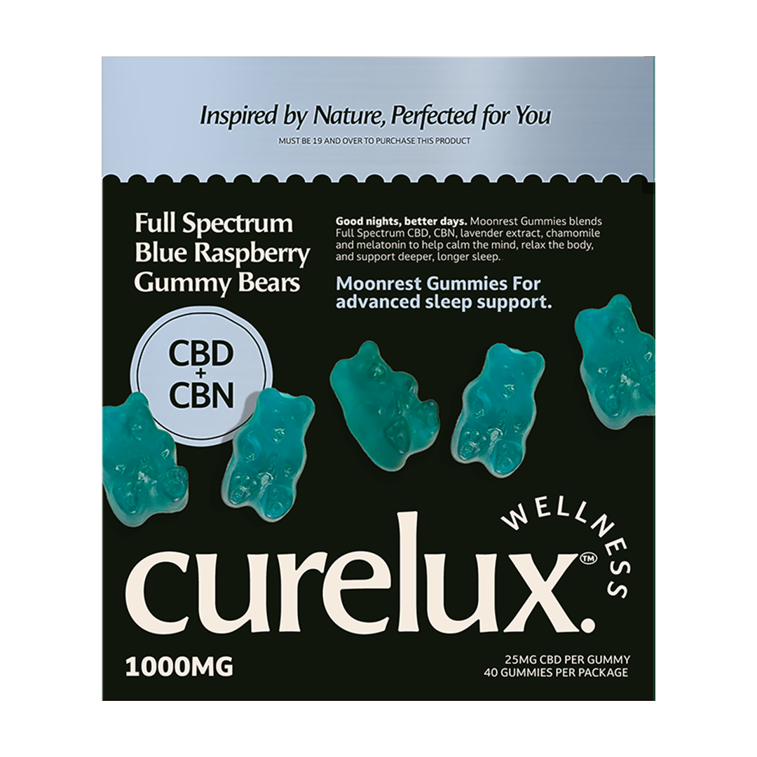 Sleep Support Full Spectrum CBD+CBN Gummies: Blue Raspberry (40pc)
