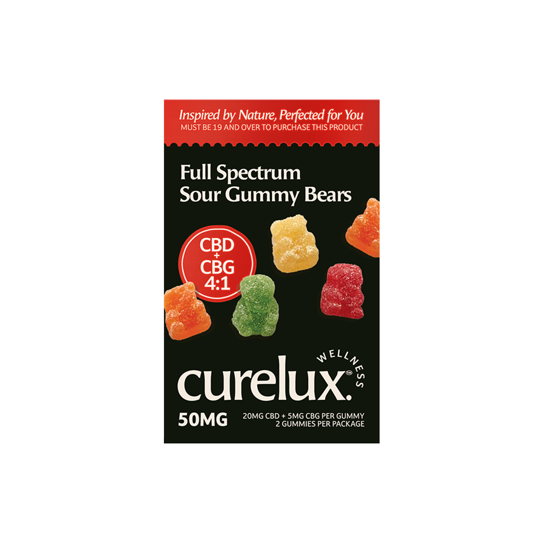 Full Spectrum CBD+CBG Gummies Sample: Sour Bears (2pc)