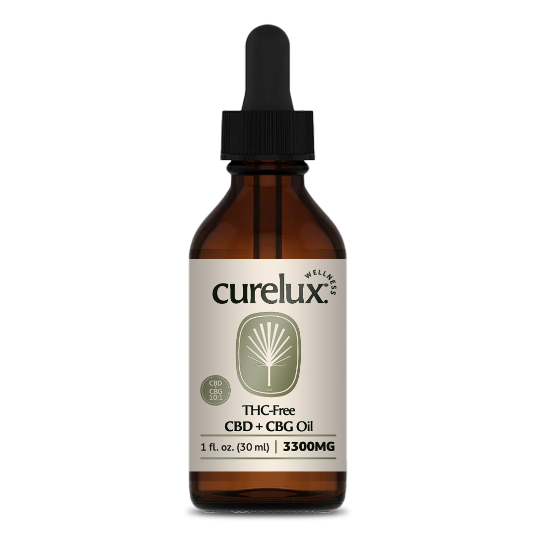 THC Free CBD+CBG Oil - 3300mg