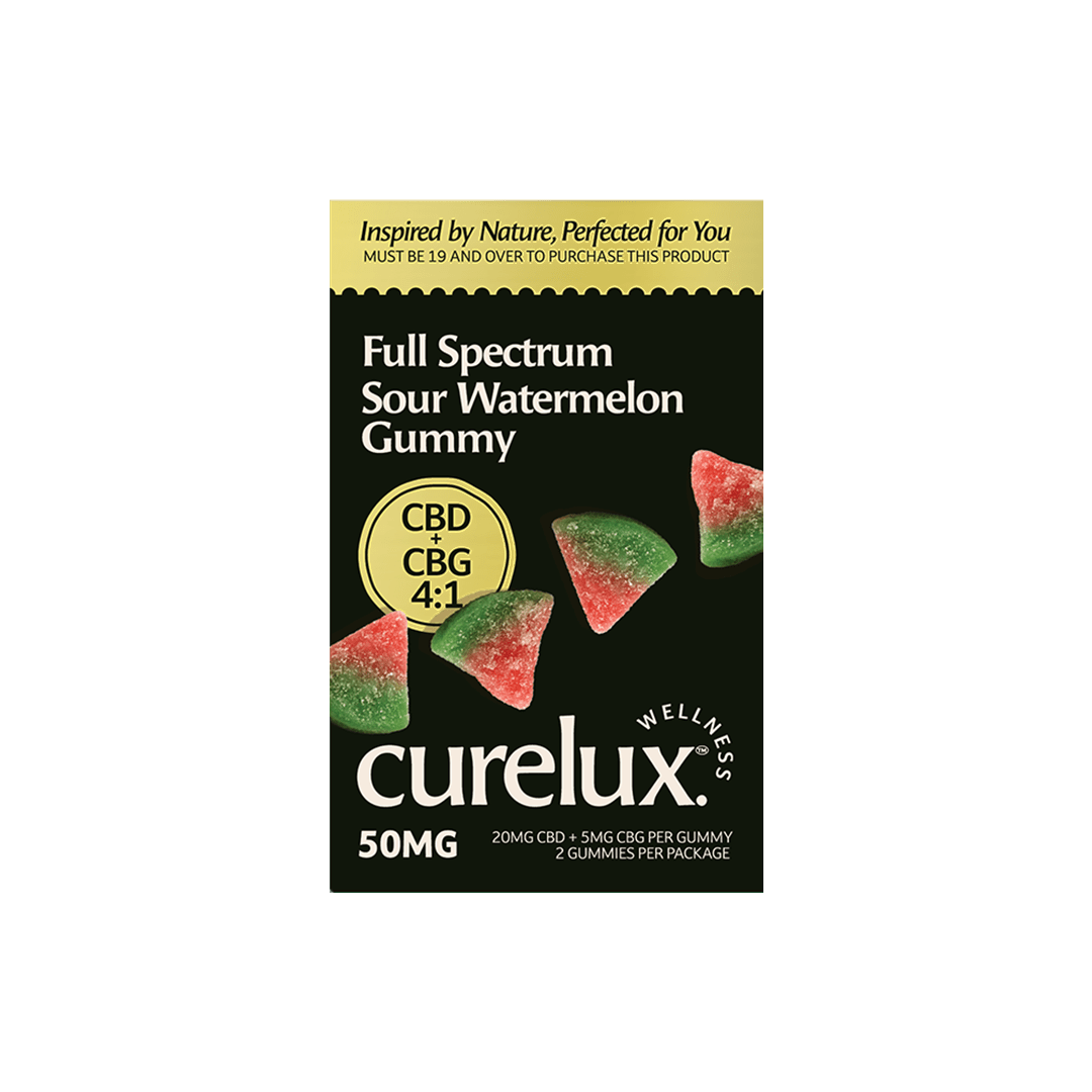 Full Spectrum CBD+CBG Gummies Sample: Sour Watermelon (2pc)