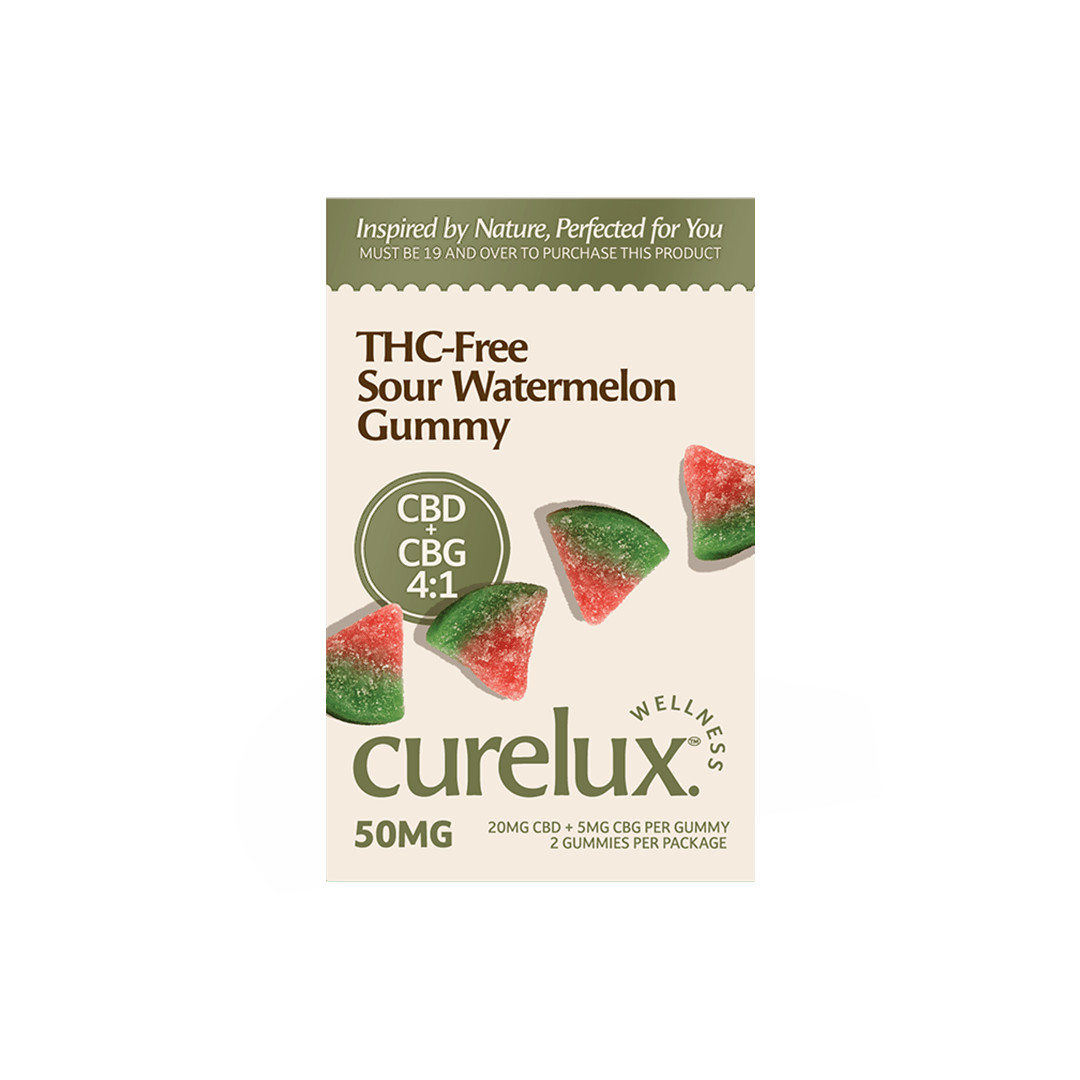 THC Free CBD+CBG: Sour Watermelon Wedges (2pc)