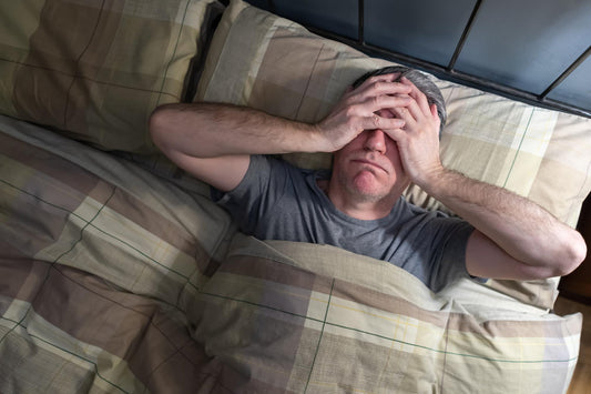 man with sleeping problems