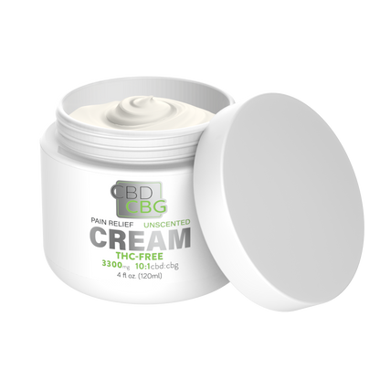 THC-Free CBD CBG Moisturizing Cream - 3300mg Unscented