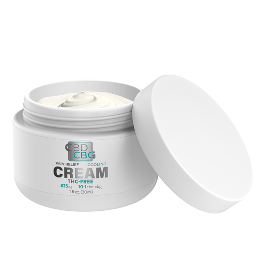 THC-Free CBD CBG Moisturizing Cream - 825mg 1oz Cooling Menthol