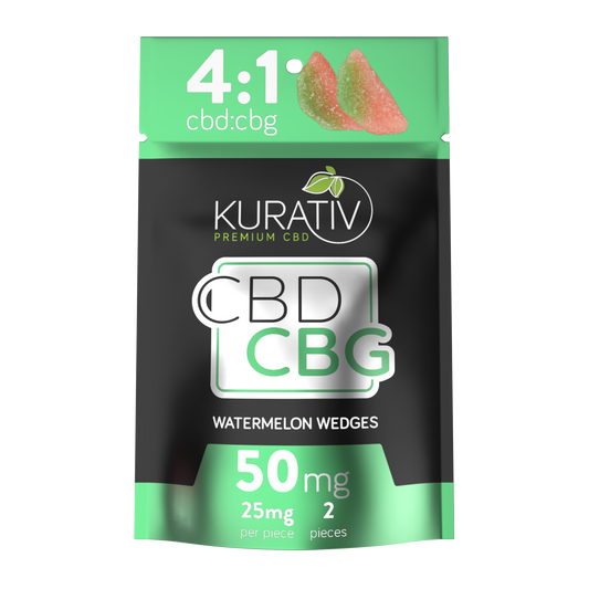 Full Spectrum CBD CBG - Juicy Watermelon Wedges 50mg (2-pack)