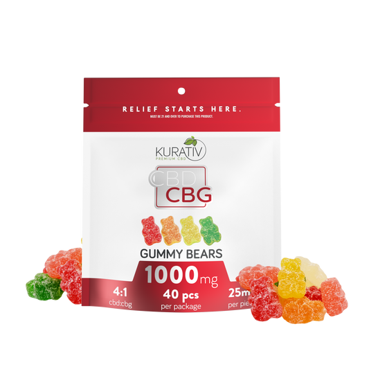 CBD/CBG Gummies THC-Free 1000mg -  Tropical Bears