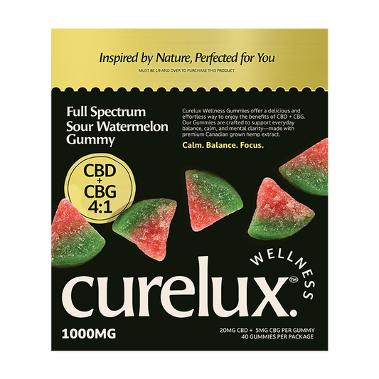 Full Spectrum CBD+CBG Gummies: Watermelon Wedges (40 pc)