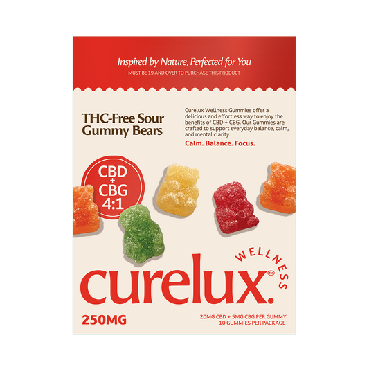 THC Free CBD+CBG Gummies: Sour Bears (10pc)