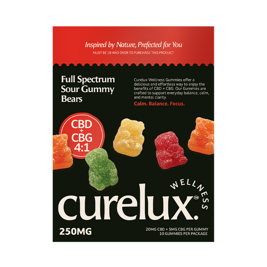 Full Spectrum CBD+CBG Gummies: Sour Bears (10pc)