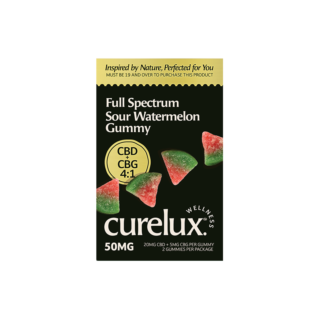 Full Spectrum CBD+CBG Gummies Sample: Sour Watermelon (2pc)