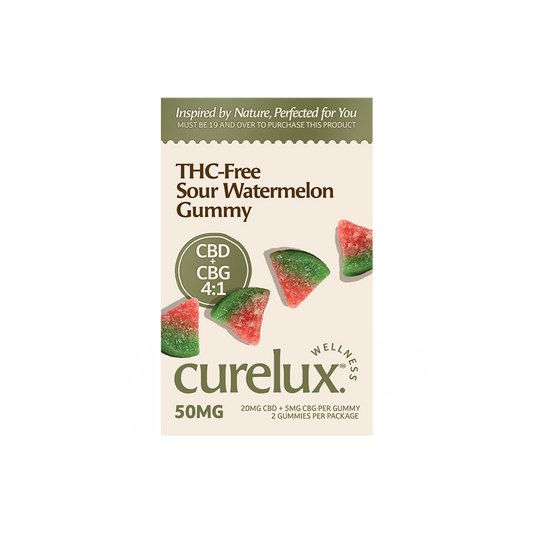 THC Free CBD+CBG: Sour Watermelon Wedges (2pc)