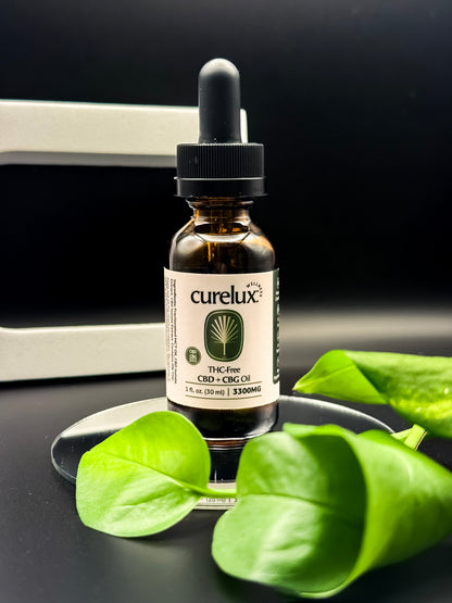 THC Free CBD+CBG Oil - 3300mg