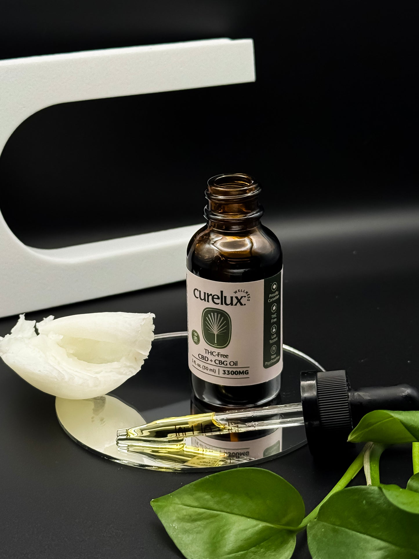 THC Free CBD+CBG Oil - 3300mg