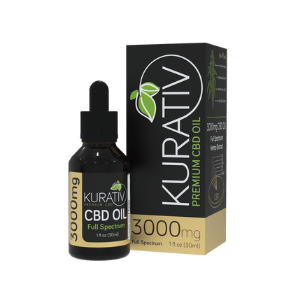 Kurativ CBD Oil Full Spectrum Unflavored 1500mg - 12000mg