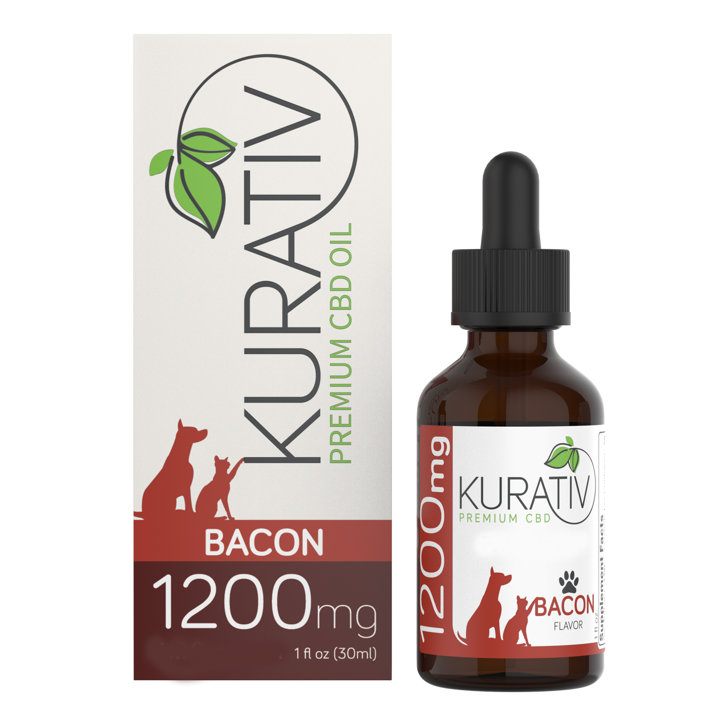 Pet CBD Oil Bacon Flavour - 1200mg