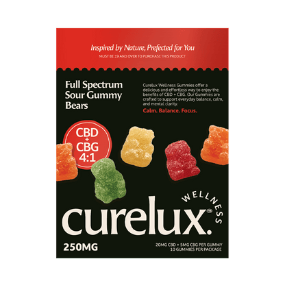 Full Spectrum CBD+CBG Gummies: Sour Bears (10pc)
