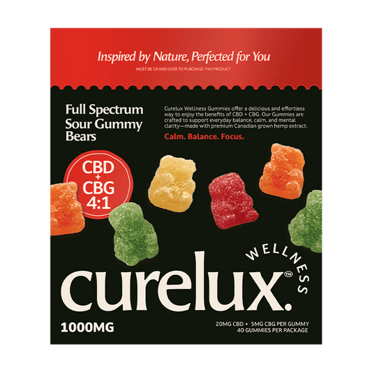 Full Spectrum CBD+CBG Gummies: Sour Bears (40pc)