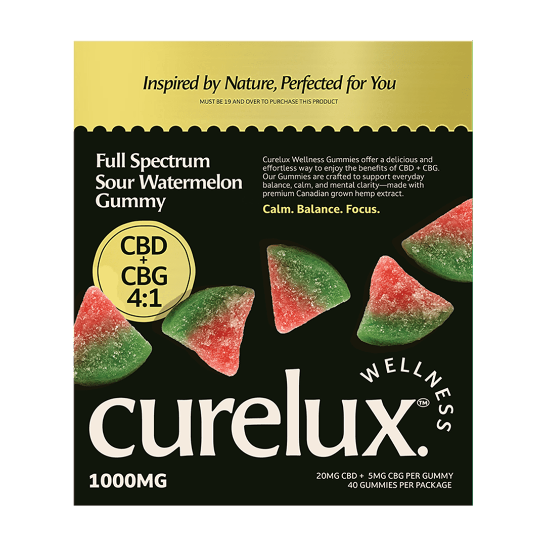 Full Spectrum CBD+CBG Gummies: Watermelon Wedges (40 pc)