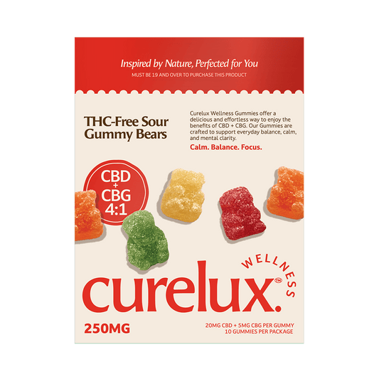 THC Free CBD+CBG Gummies: Sour Bears (10pc)